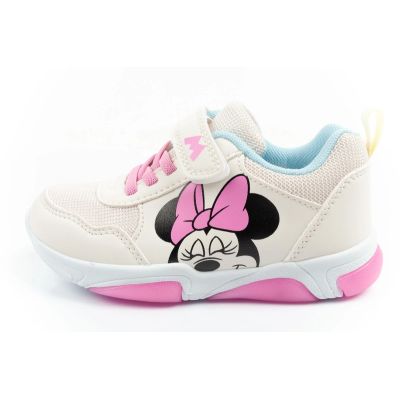 2. Leomil Kinder-Sportschuhe, Sneaker mit Minnie-Mouse-Motiv und Klettverschluss sowie LED-Beleuchtung