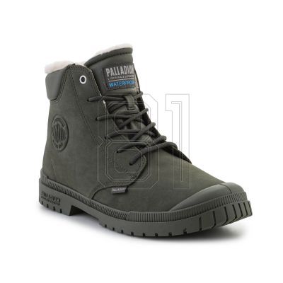 2. Palladium SP20 Cuff Leather Waterproof WL U 79067-325-M Olive Night Schuhe