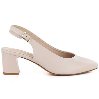2. Beige Sergio Leone SK463 Damenpumps mit Riemen
