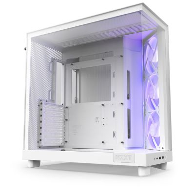 17. NZXT H6 FLOW RGB MIDI-TOWER-COMPUTERGEHÄUSE MIT FENSTER, WEISS
