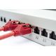 9. Digitus Patchpanel 19 Zoll, 24x RJ45, LSA-Level, Cat. 6A, geschirmt, 1 HE, grau, Kabelführung
