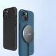 7. Nillkin Super Frosted Shield Pro magnetische Hülle für iPhone 14 Plus mit MagSafe magnetischem Blau