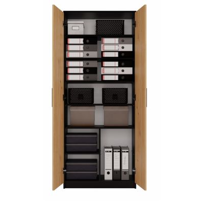 5. GESCHLOSSENES REGAL OLIV 2D ANTHRAZIT/ARTISAN SET