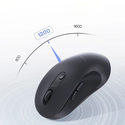 8. Baseus F02 Kabellose ergonomische Bluetooth-Maus – Schwarz