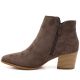 3. Damen-Stiefeletten mit Absatz aus braunem Veloursleder M.Daszyński MR2624-1