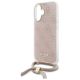 4. Guess Crossbody Cord 4G Print Hülle für iPhone 16 – Rosa
