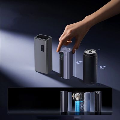 9. Baseus EnerGeek GR11 10000mAh 100W Powerbank mit einziehbarem Kabel – Grau