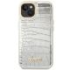 3. Guess GUHCP14SHGCRHS iPhone 14 6.1 "Silber / Silber Hardcase Croco Collection