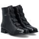 4. Rieker 77053-00 bequeme schwarze Damen-Lederstiefeletten