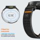 7. Spigen Athlex Air Armband für Garmin QuickFit 22 mm – Schwarz und Orange