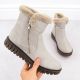 17. Damen-Stiefeletten mit Fellfutter, beige, Rieker Y3481-60