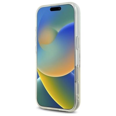 5. Guess IML Herzhülle für iPhone 16 Pro – Transparent