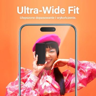 3. PanzerGlass Ultra-Wide Fit gehärtetes Glas mit Positionierer für iPhone 15 Pro Max