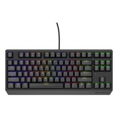 2. GENESIS Thor 230 TKL Gaming-Tastatur, USB, QWERTY, US-Englisch, Schwarz