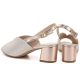 3. Sergio Leone SK471 goldene Damen-Sandalen mit hohem Absatz