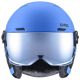 4. Kinder-Skihelm UVEX Rocket jr. Visor blau matt