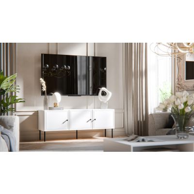 3. 3D-TV-Schrank PALAZZO BIS 151x40x60 weiß matt