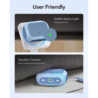 6. ESR Orbit Halolock MagSafe Hülle für AirPods Pro - blau