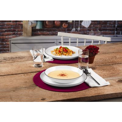 3. Seltmann Weiden Lido Rundes Porzellan Weiß 12 Stück.