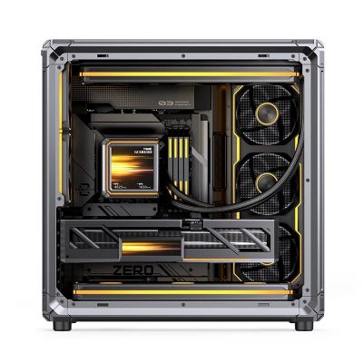19. Jonsbo X400 PC-Gehäuse, Midi-Tower, ATX, gehärtetes Glas – grau