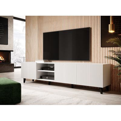6. TV-Schrank PAFOS 200x40x52 weiß matt