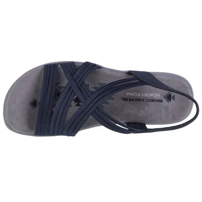 3. Skechers Reggae Slim Simply Stretch Sandalen 163023-NVY Marineblau 36