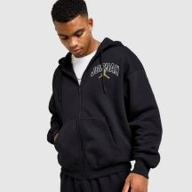 Air Jordan Brooklyn Fleece-Kapuzenpullover mit durchgehendem Reißverschluss, Schwarz - IB7908-011
