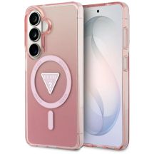 Guess IML Gradient Triangle MagSafe Hülle für Samsung Galaxy S26 - Pink