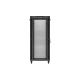 7. Lanberg 19" 37U 800X800 schwarzer Stand-Rackschrank mit perforierten Türen (Flat Pack)