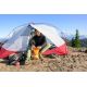 6. MSR Hubba Hubba Bikepack 2-Personen-Dreieckszelt, grün, rot, weiß