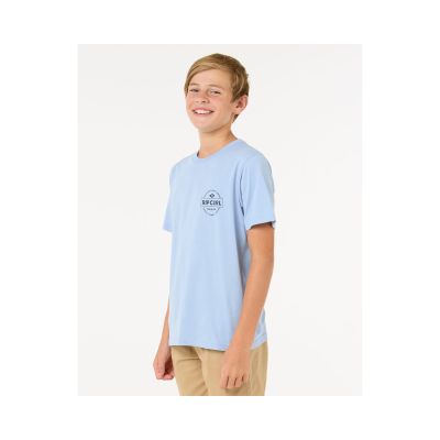 5. RIP CURL STAPLE TEE - BOY blue