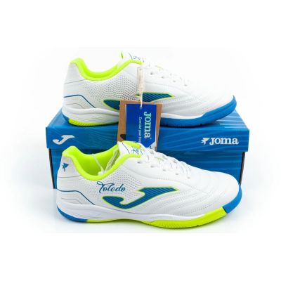 10. Joma Toledo JR 2602 Hallenfußballschuhe für Kinder, weiß