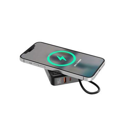 4. GEMBIRD Powerbank 10000 mAh, 20W Schnellladung, kabelloses Laden, Schwarz
