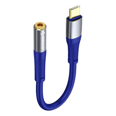 2. Orico AXC-02 USB-C-auf-3,5-mm-Klinken-Audiokabel, 20 cm – blau