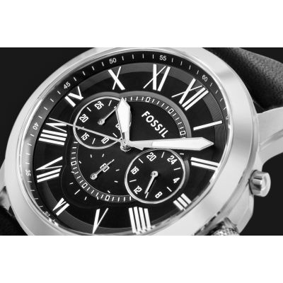 4. FOSSIL Grant Herrenuhr aus Leder FS4812 + Box