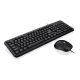 Tastatur- und Mausset IBOX OFFICE KIT II TASTATUR UND OPTISCHE MAUS USB IKMOC2005070U (USB 2.0; (US); schwarz; optisch)