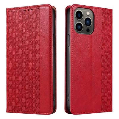 7. Magnet Strap Case für Samsung Galaxy S23+ Flip Wallet Mini Lanyard Stand rot