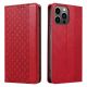 7. Magnet Strap Case für Samsung Galaxy S23+ Flip Wallet Mini Lanyard Stand rot