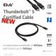 3. CLUB3D CAC-2501 Thunderbolt-Kabel 1 m 120 Gbit/s Schwarz
