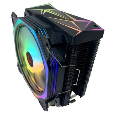3. Rampage OCTAGONC50-BLACK CPU-Kühler LGA1700/AM5 1800RPM 120mm ARGB PWM Lüfter