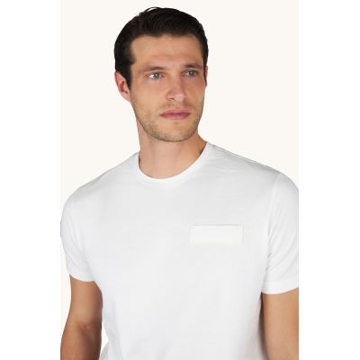 3. Paul&Shark Herren-T-Shirt aus Baumwolle, hellbeige, 26411038-108 – klassischer Schnitt, Logo