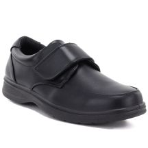 Schwarze Herrenschuhe mit Klettverschluss Vanhorn Z26-TO90404