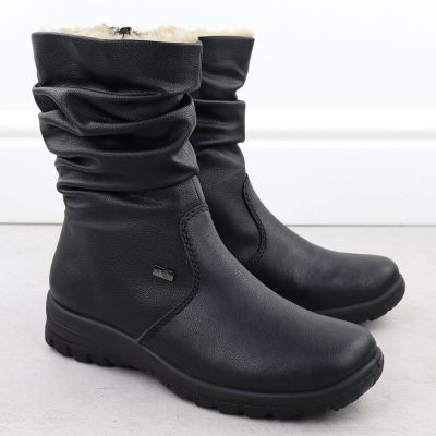 3. Wasserdichte Damen-Ankle-Boots aus Leder mit Membranisolierung RIEKER Z7171-01