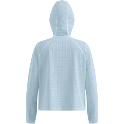 4. Damen-Midlayer-Hoodie ODLO Mid layer hoody CUBIC, blau