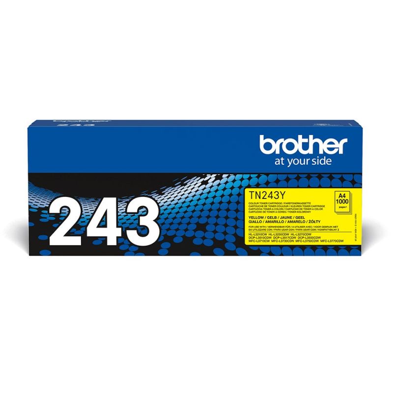 5. Brother Toner Gelb TN243Y=TN-243Y, 1000 Seiten