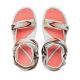 5. Lee Cooper Damenschuhe, Klettverschluss-Sandalen für den Sommer, Strand, hellgrau-rosa