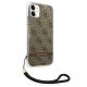 4. Guess GUOHCN61H4STW iPhone 11 Braun/Braun Hardcase 4G Print Strap