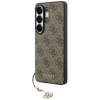 2. Guess 4G Classic Logo Charm MagSafe Hülle für Samsung Galaxy S26 Ultra – Braun