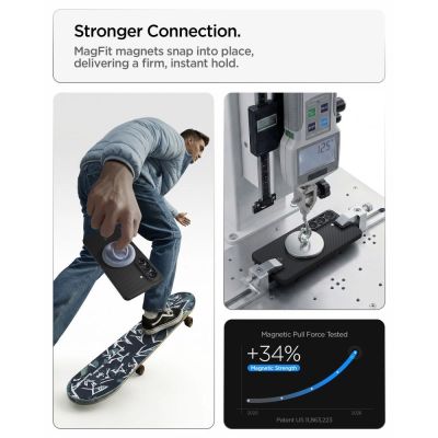 12. Spigen AirSkin Aramid Mag MagSafe Hülle für Samsung Galaxy S26 - Schwarz