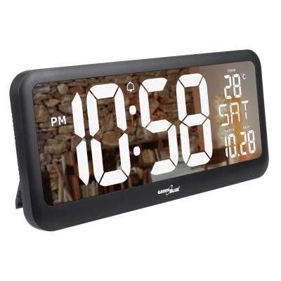 8. GRÜNBLAU LCD-WANDUHR MIT TEMPERATURSENSOR GB214